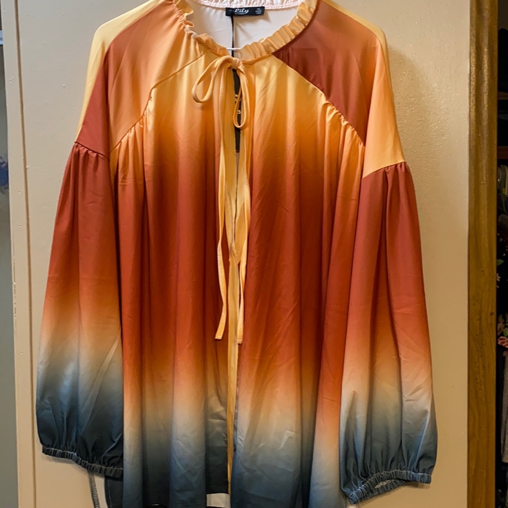 Oversized Boho top with side splits